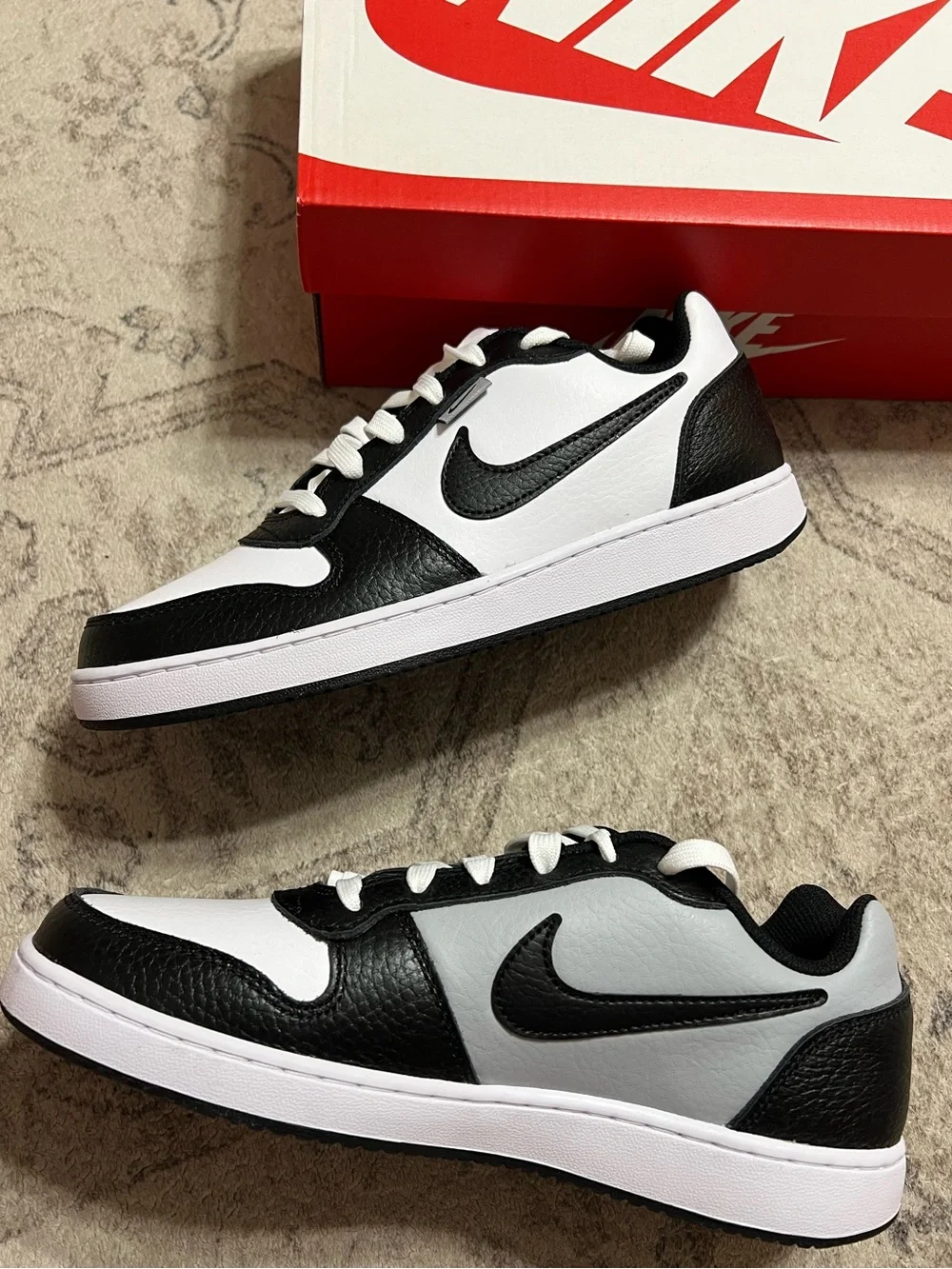 Nike Ebernon Low Premium (White/Black/Wolf Grey)